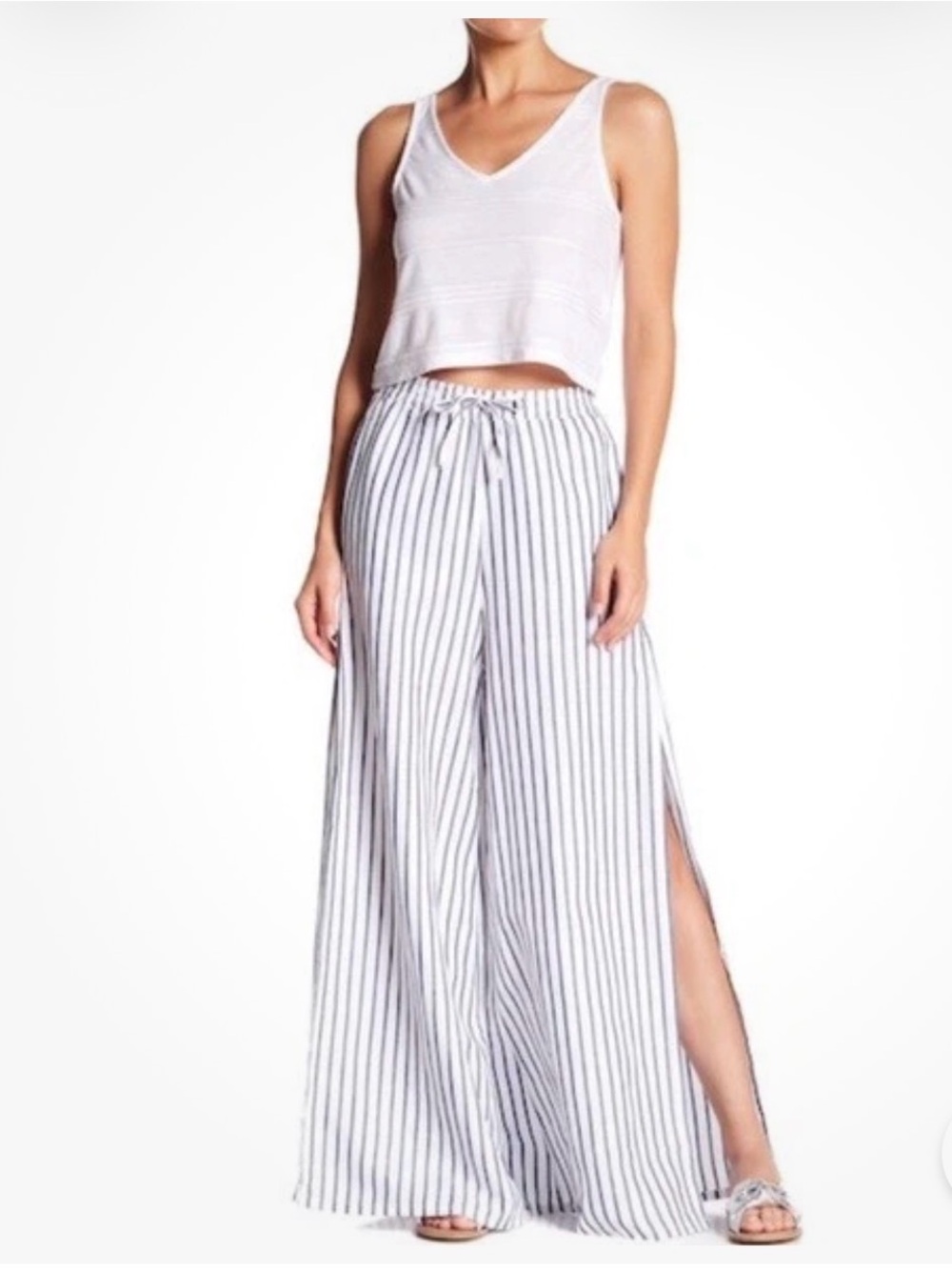 AMAZING Anthropologie Onia Chloe Wide leg pants w/ slit
